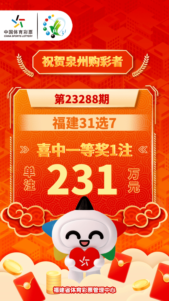 福建体彩31选7，今晚揭晓的幸运数字