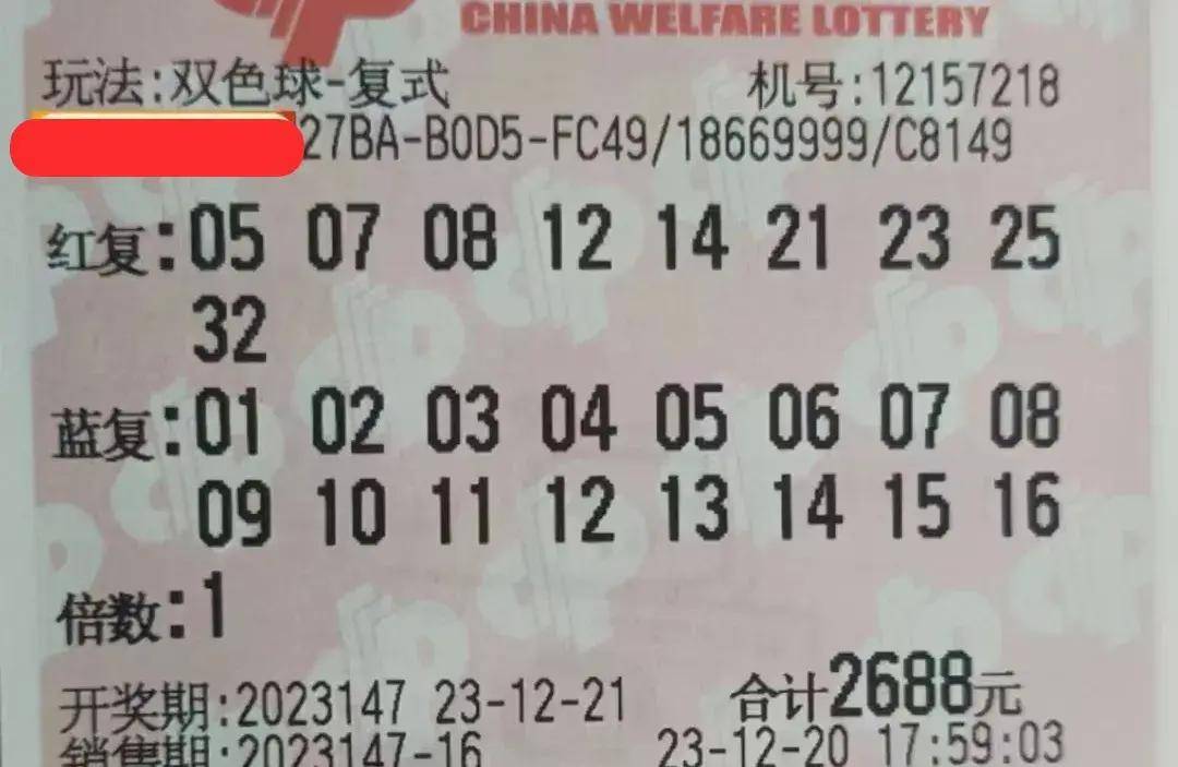 晒票热潮，双色球202132期中奖者的幸运瞬间