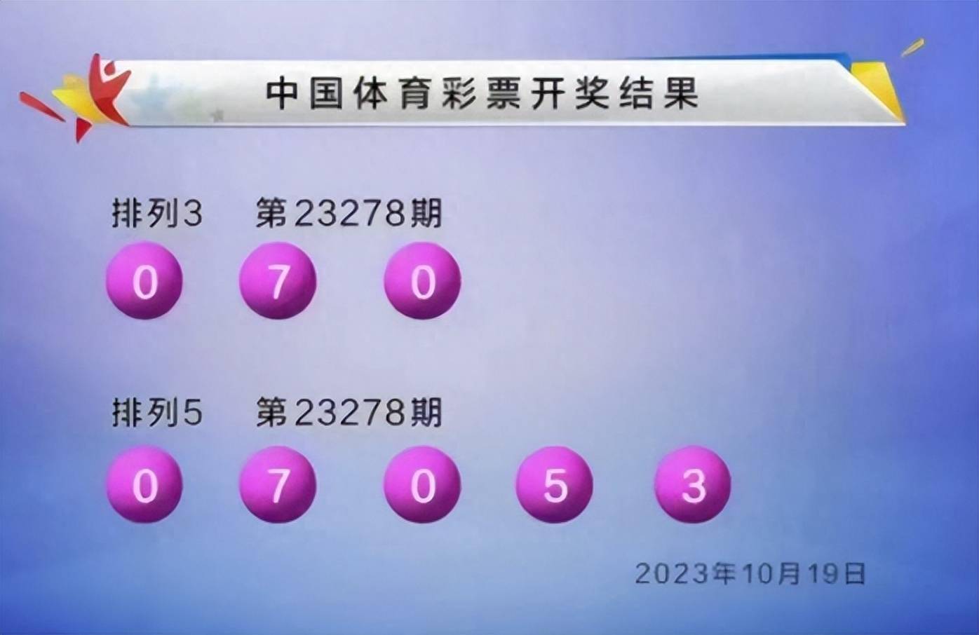 排三开奖号
