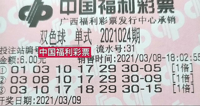 2021福彩双色球92期开奖结果揭晓，梦想与幸运的碰撞